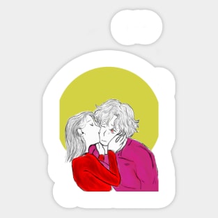 loving couple Sticker